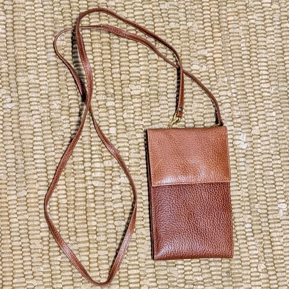 new 1990's WALLET ON A STRING leather crossbody bag 90's
